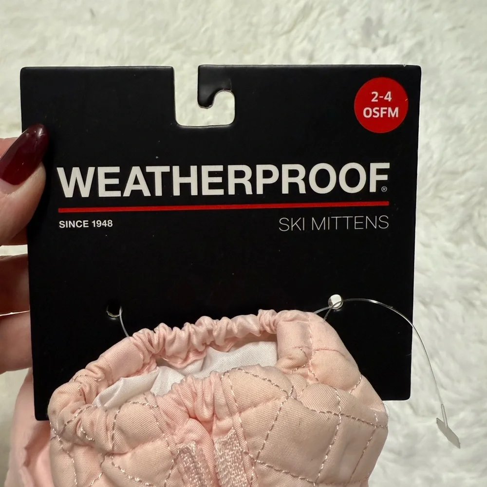 New Weatherproof Ski Mittens 2-4 OSFM